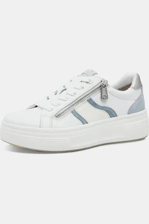 Ulla Popken Plateau-Sneaker, Damen, , Größe: 37, Sonstige/Leder/Synthetische Fasern