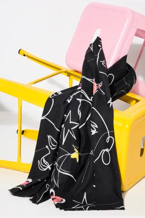 Ulla Popken Große Größen Tuch, Damen, , Größe: One Size, Polyester
