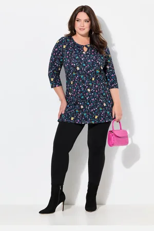 Ulla Popken Große Größen Longshirt, Damen, , Größe: 46/48, Baumwolle