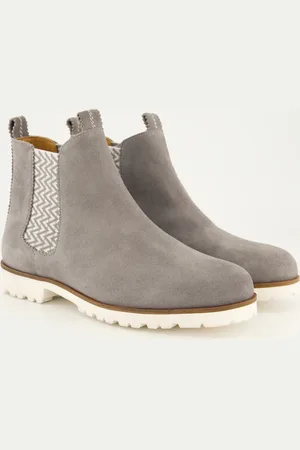 Ulla Popken Suede-Chelseaboots, Damen, , Größe: 38, Leder