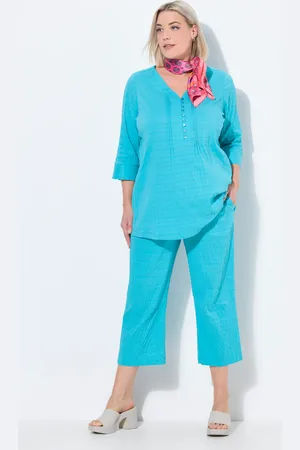 Ulla Popken Große Größen 7/8-Hose Ruby, Damen, , Größe: 42, Baumwolle/Polyester