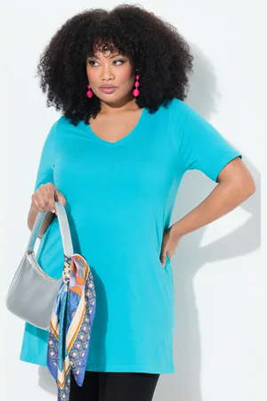 Ulla Popken Große Größen Longshirt, Damen, , Größe: 42/44, Baumwolle