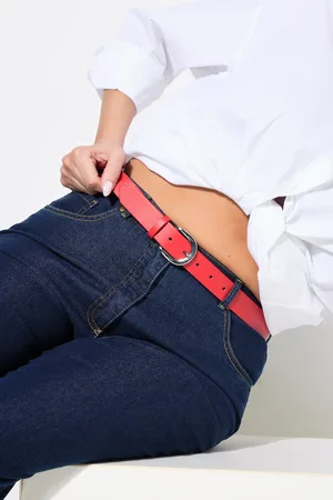 Ulla Popken Große Größen Ledergürtel, Damen, , Größe: 135, Leder