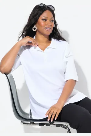 Ulla Popken Große Größen Poloshirt, Damen, , Größe: 42/44, Baumwolle