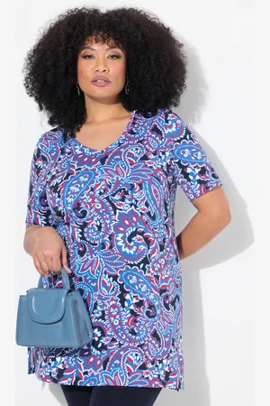 Ulla Popken Große Größen Longshirt, Damen, , Größe: 58/60, Baumwolle