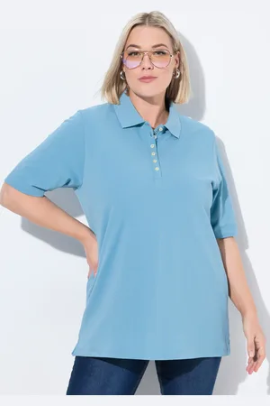 Ulla Popken Große Größen Poloshirt, Damen, , Größe: 42/44, Baumwolle