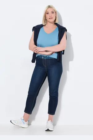 Ulla Popken Große Größen 7/8-Jeggings Sienna, Damen, , Größe: 44, Baumwolle/Polyester