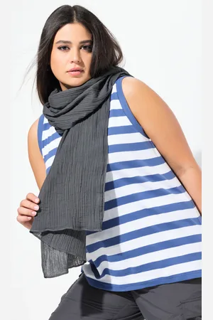 Ulla Popken Große Größen Schal, Damen, , Größe: One Size, Baumwolle