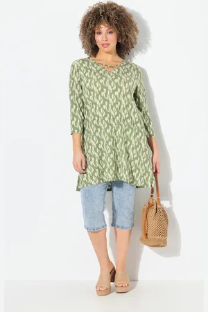 Ulla Popken Große Größen Longshirt, Damen, , Größe: 42/44, Viskose