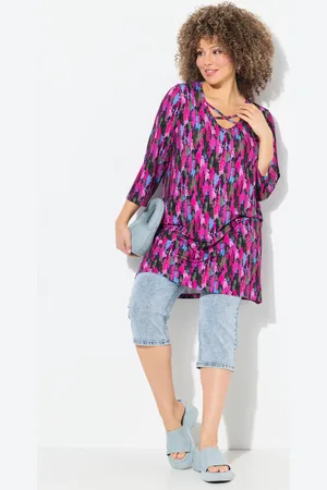 Ulla Popken Große Größen Longshirt, Damen, , Größe: 42/44, Viskose