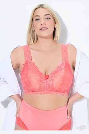 Ulla Popken Große Größen Bralette, Damen, , Größe: 100B, Baumwolle/Synthetische Fasern/Elasthan