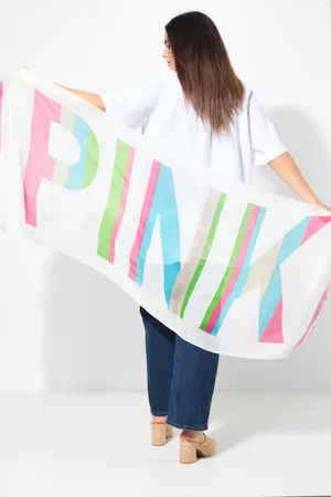 Ulla Popken Große Größen Schal, Damen, , Größe: One Size, Baumwolle