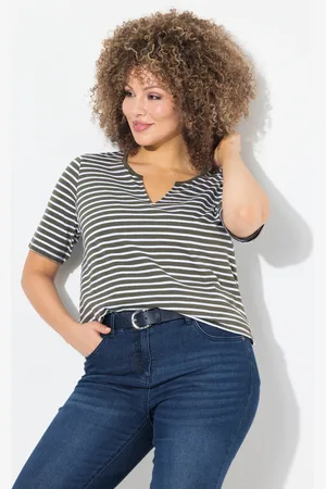Ulla Popken Große Größen Longshirt, Damen, , Größe: 42/44, Baumwolle