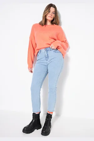 STUDIO UNTOLD Große Größen Mom-Jeans, Damen, , Größe: 50, Baumwolle