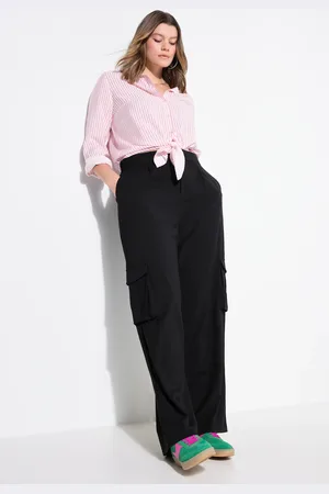 STUDIO UNTOLD Große Größen Cargohose, Damen, , Größe: 42, Polyester/Viskose