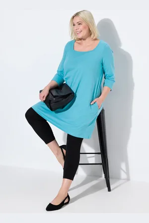 Ulla Popken Große Größen Longshirt, Damen, , Größe: 42/44, Baumwolle