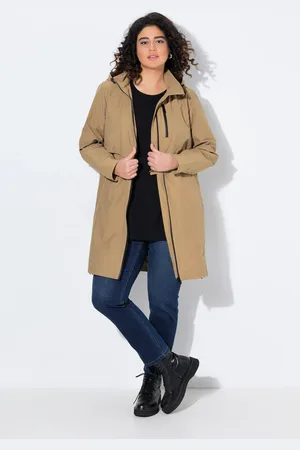 Ulla Popken Große Größen Parka, Damen, , Größe: 42/44, Polyester/Baumwolle/Synthetische Fasern