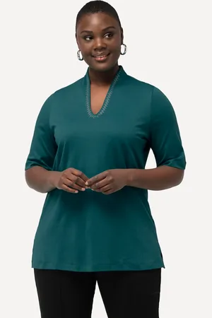 Ulla Popken Große Größen T-Shirt, Damen, , Größe: 42/44, Baumwolle