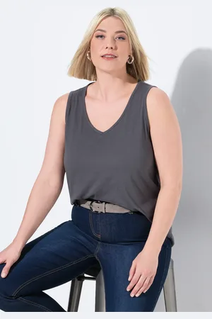 Ulla Popken Große Größen Top, Damen, , Größe: 42/44, Baumwolle