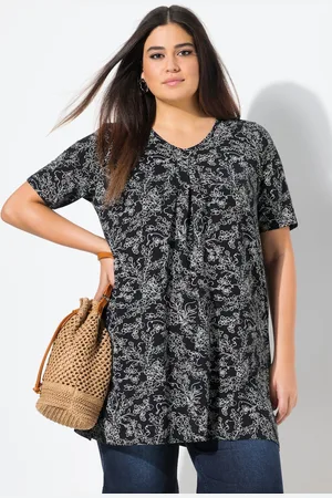 Ulla Popken Große Größen Longshirt, Damen, , Größe: 42/44, Viskose