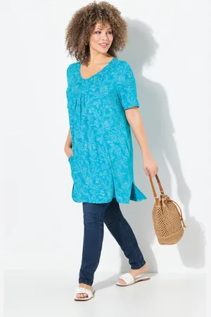 Ulla Popken Große Größen Longshirt, Damen, , Größe: 42/44, Viskose