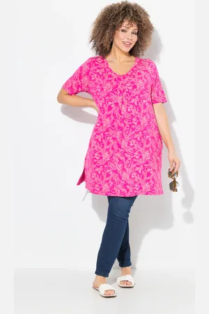 Ulla Popken Große Größen Longshirt, Damen, , Größe: 42/44, Viskose