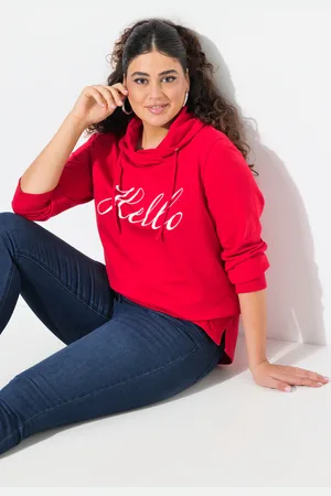 Ulla Popken Große Größen Sweatshirt, Damen, , Größe: 42/44, Baumwolle/Polyester