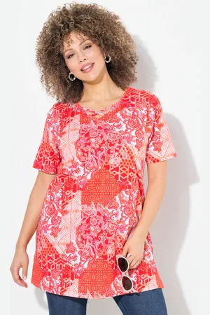 Ulla Popken Große Größen Longshirt, Damen, , Größe: 42/44, Baumwolle