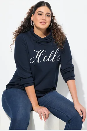 Ulla Popken Große Größen Sweatshirt, Damen, , Größe: 42/44, Baumwolle/Polyester