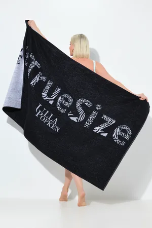 Ulla Popken Große Größen Bade- und Saunahandtuch, Damen, , Größe: One Size, Baumwolle