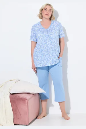 Ulla Popken Große Größen Pyjama, Damen, , Größe: 42/44, Baumwolle
