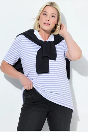 Ulla Popken Große Größen Poloshirt, Damen, , Größe: 46/48, Baumwolle