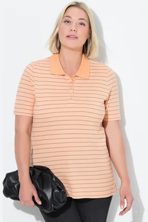 Ulla Popken Große Größen Poloshirt, Damen, , Größe: 50/52, Baumwolle