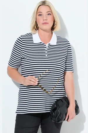 Ulla Popken Große Größen Poloshirt, Damen, , Größe: 42/44, Baumwolle