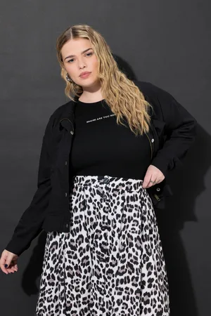 STUDIO UNTOLD Große Größen Jacke, Damen, , Größe: 42/44, Viskose/Baumwolle