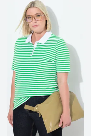 Ulla Popken Große Größen Poloshirt, Damen, , Größe: 42/44, Baumwolle