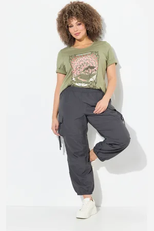 Ulla Popken Große Größen Cargohose, Damen, , Größe: 42, Synthetische Fasern
