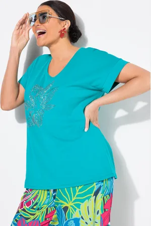 Ulla Popken Große Größen T-Shirt, Damen, , Größe: 42/44, Baumwolle