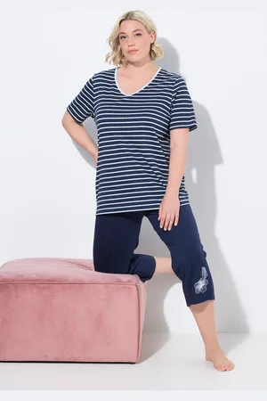 Ulla Popken Große Größen Pyjama, Damen, , Größe: 42/44, Baumwolle