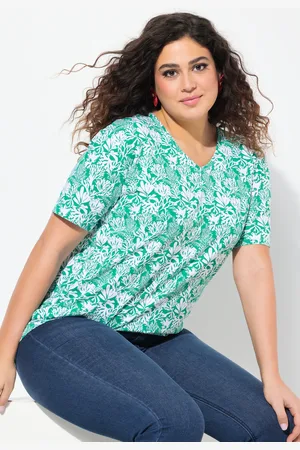 Ulla Popken Große Größen T-Shirt, Damen, , Größe: 42/44, Baumwolle