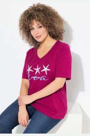 Ulla Popken Große Größen T-Shirt, Damen, , Größe: 42/44, Baumwolle