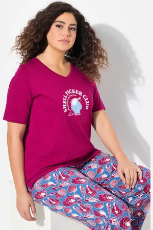 Ulla Popken Große Größen T-Shirt, Damen, , Größe: 42/44, Baumwolle