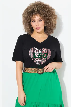 Ulla Popken Große Größen T-Shirt, Damen, , Größe: 46/48, Baumwolle