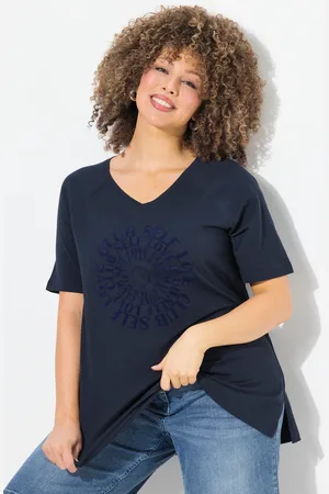 Ulla Popken Große Größen T-Shirt, Damen, , Größe: 46/48, Baumwolle