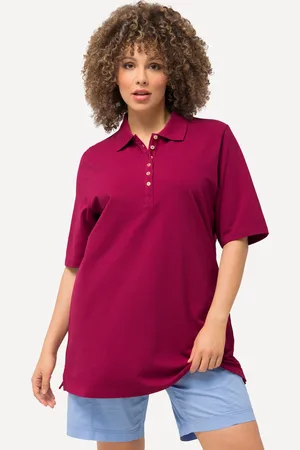 Ulla Popken Große Größen Poloshirt, Damen, , Größe: 46/48, Baumwolle