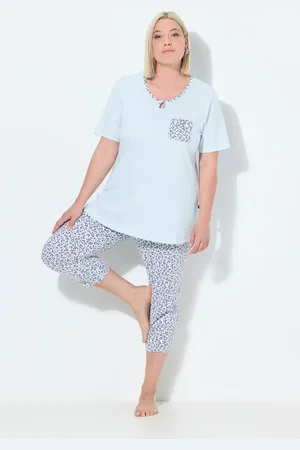 Ulla Popken Große Größen Pyjama, Damen, , Größe: 42/44, Baumwolle