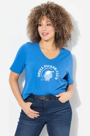 Ulla Popken Große Größen T-Shirt, Damen, , Größe: 42/44, Baumwolle