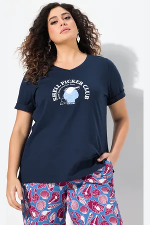 Ulla Popken Große Größen T-Shirt, Damen, , Größe: 42/44, Baumwolle
