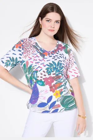 Ulla Popken Große Größen T-Shirt, Damen, , Größe: 42/44, Baumwolle