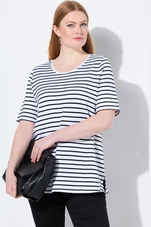 Ulla Popken Große Größen Ringelshirt, Damen, , Größe: 42/44, Baumwolle